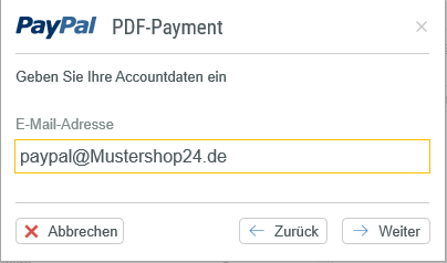 PayPal-E-Mail-Adresse