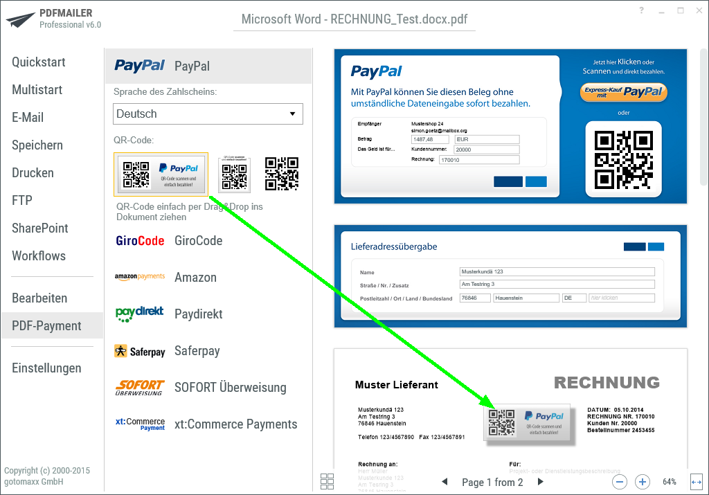 PDF-Payment-QR-Code einfügen