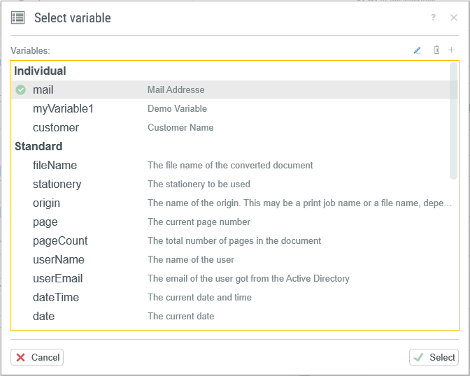 Variable Selection