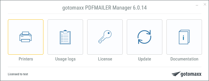 gotomaxx PDFMAILER Manager